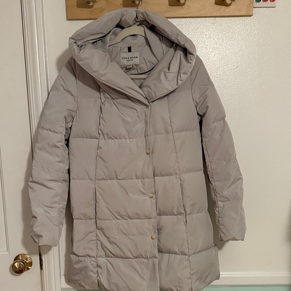 Cole Haan Women's Gray Puffer Jacket